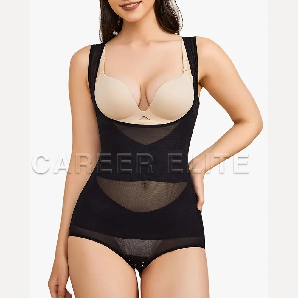 Breathable Women's Fitness Yoga Shaping Vest Waist and Belly Cinching Colombian Girdles Shapers Reducing and Shaping Bodysuit