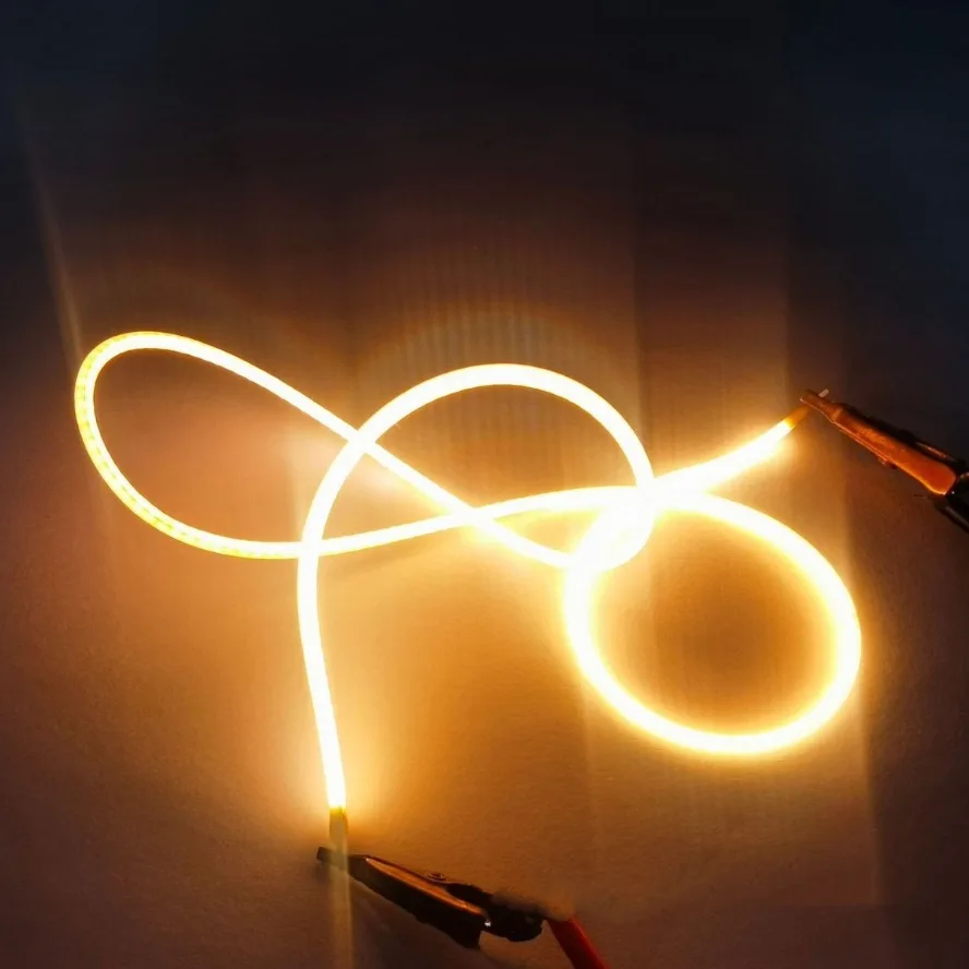 New 12V 600 460mm LED Flexible Ultra Slim Filament Spiral Bulb 2200K Filament Retro Edison Bulb Parts Light Strip Decoration image 6