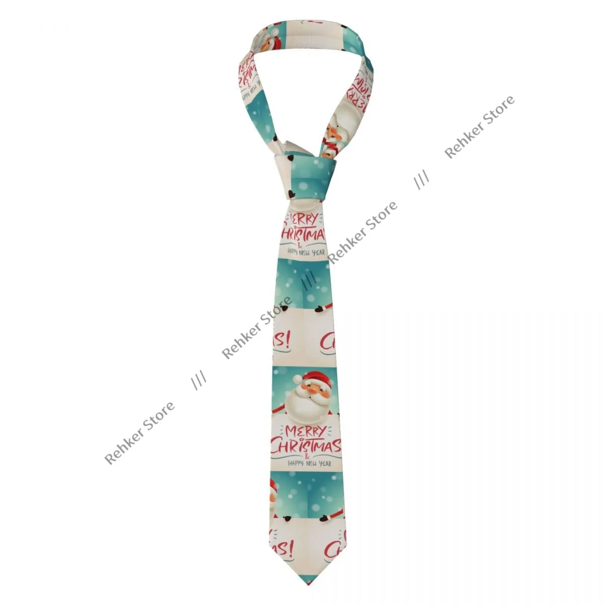 

Классический галстук, мужские галстуки для свадебной вечеринки, деловой галстук для взрослых, повседневный мультяшный Санта-Клаус с галстуком из вывески