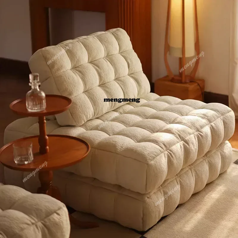 

Lazy sofa reclining and sleeping bedroom living room small apartment tatami single tofu sofa