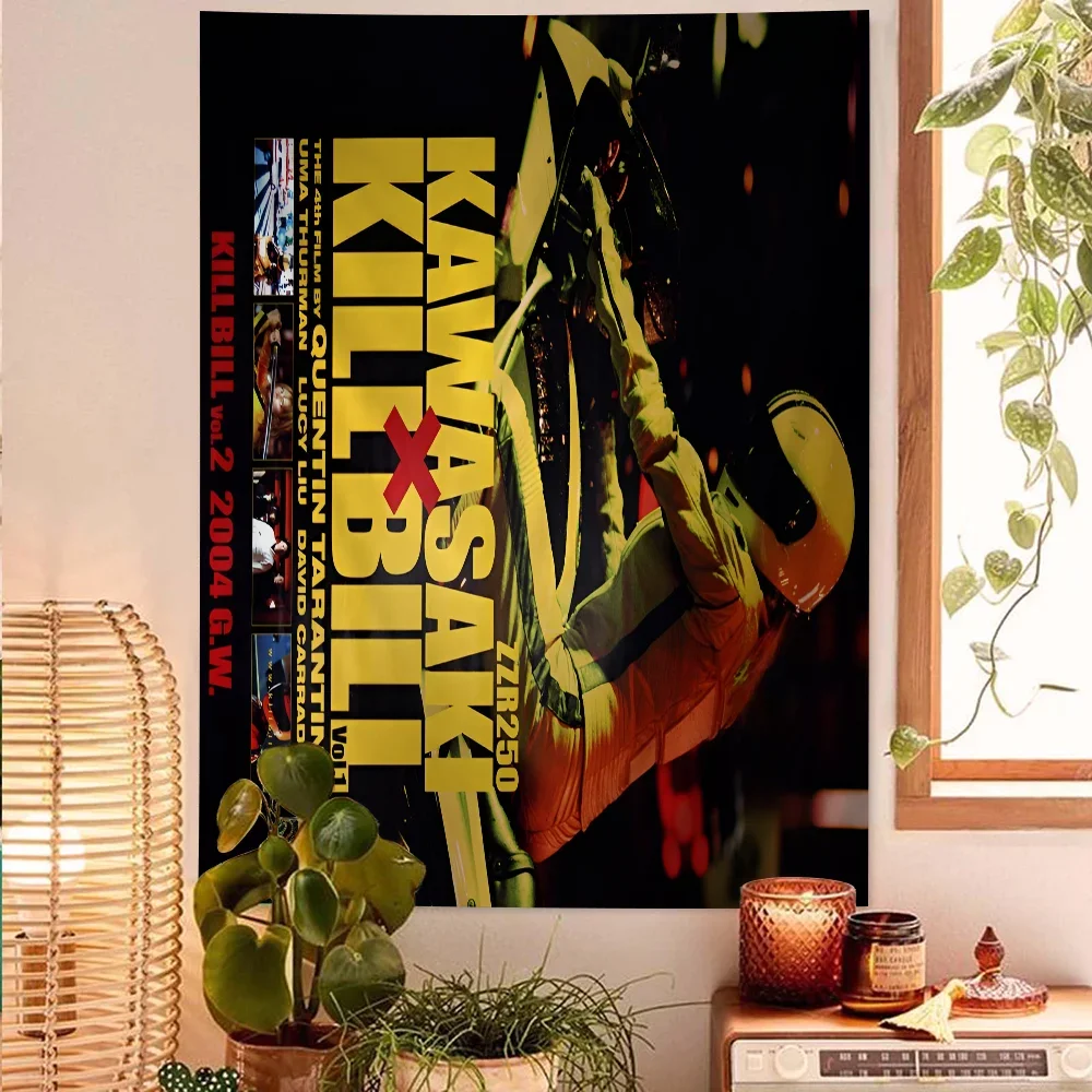 Classic Movie Kill Bill Shameless Pulp Fiction Anime Tapestry Indian Buddha Wall Decoration Witchcraft Bohemian