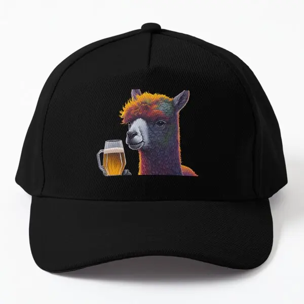 Llama Alpaca Camel Drinking Beer Wine Al  Baseball Cap Hat Sun Outdoor Bonnet  Mens Spring  Snapback Casual Casquette Czapka