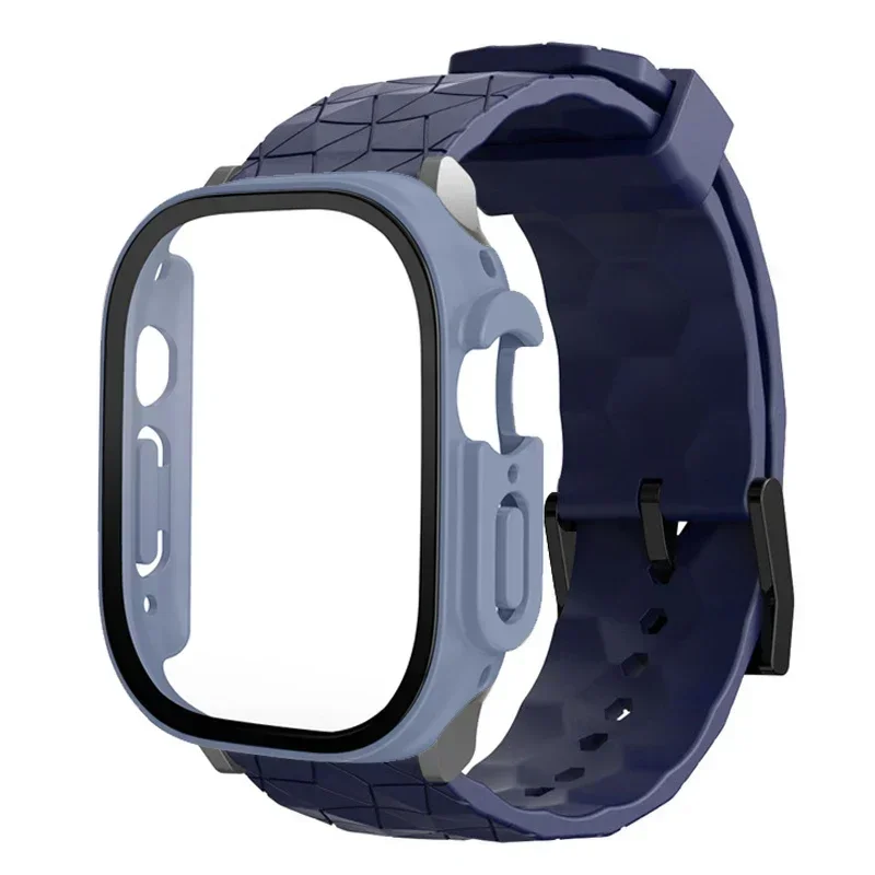 Uhrengehäuse + Armband für Apple Watch ULTRA 2 3 49mm 45mm 44mm 41mm 40mm Fußballmuster Correa Armband iWatch 4/5/6/SE/7/8/9 Hüllen – Detail 11