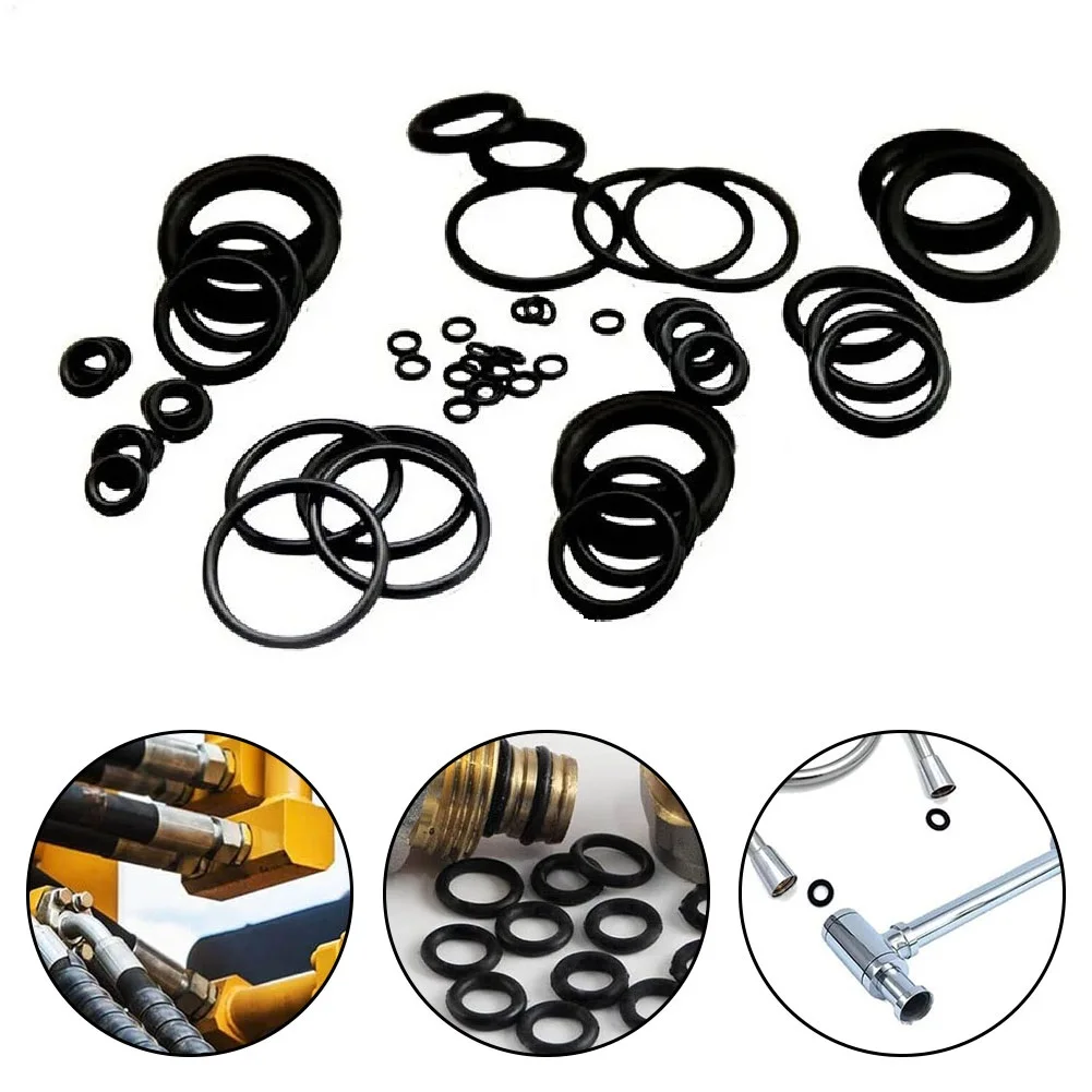 100PCS/lot Rubber Ring NBR Sealing O-Ring 1mm 3.2mm~65mm O Ring Seal Gasket Ring Washer O-rings Suitable For Various Scenarios