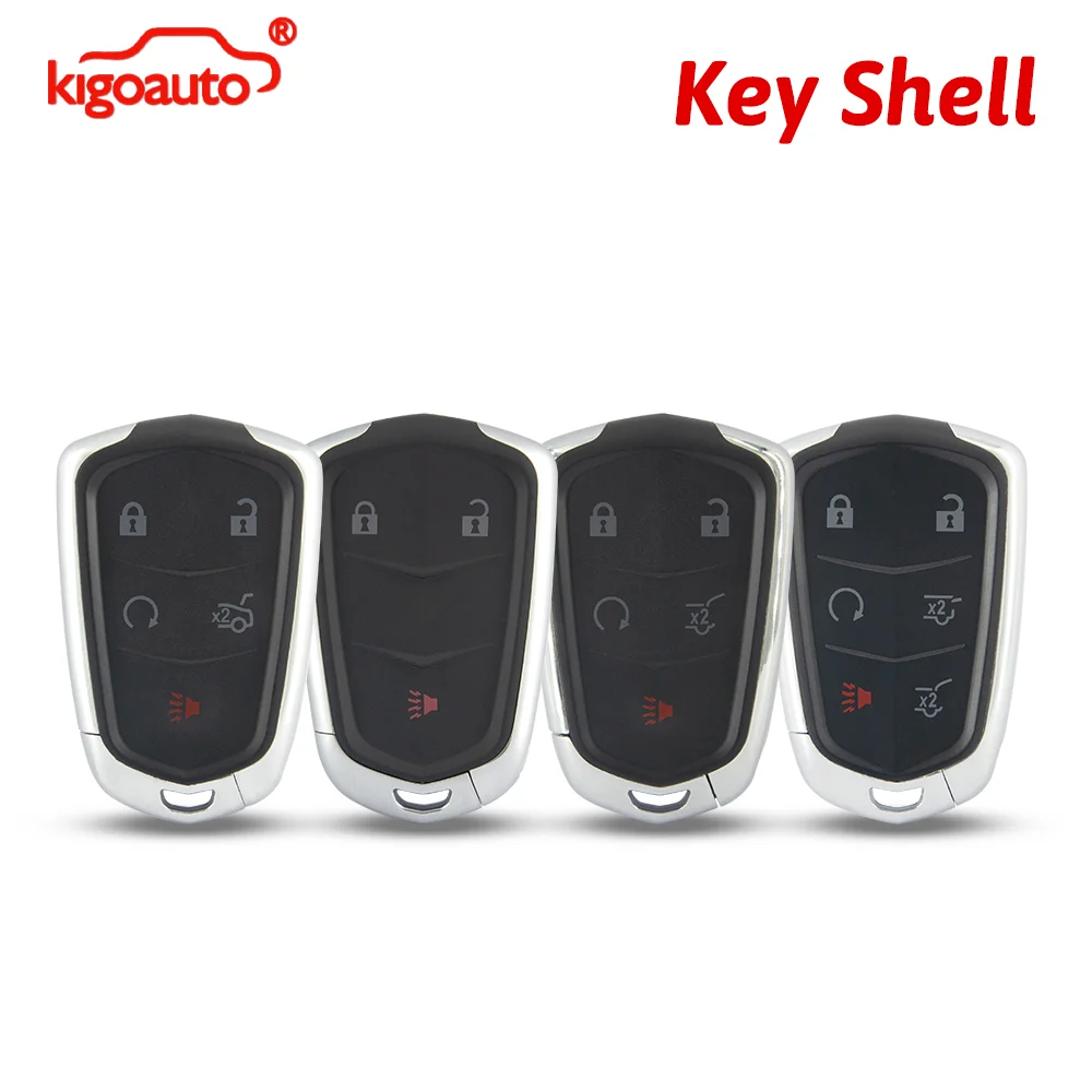 kigoauto For Cadillac Smart Key Case 3/4/5/6 Button for CTS Escalade XT5 XTS HYQ2AB HYQ2EB