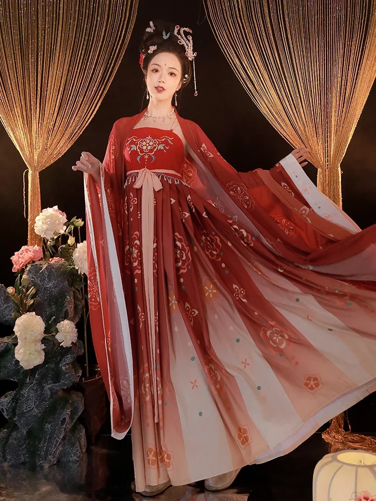 Schlepp kleid traditionelle chinesische Frauen Hanfu Kleidung Bühnen outfit Cosplay Bühnen kleidung Kostüm Kaiserin Anzug