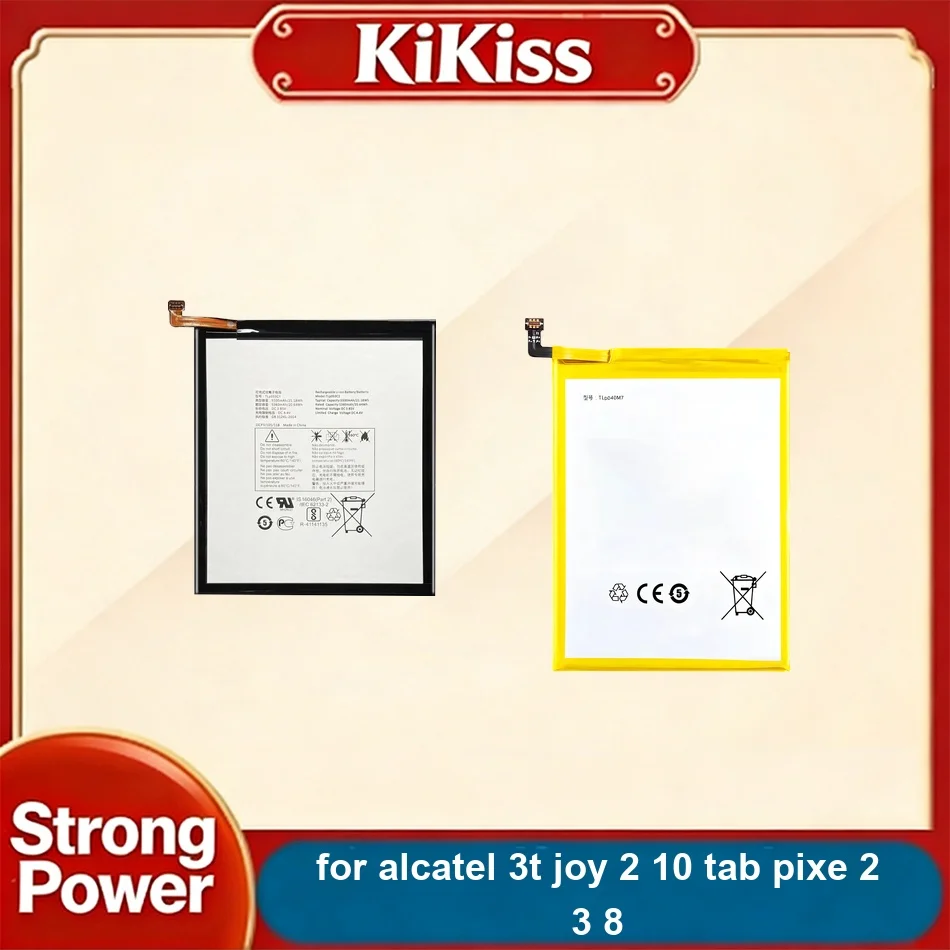

0-5500mAh TLp040M7 TLp028BD TLp028BC TLP053C1 TLP053C7 Tablet Battery For Alcatel 3T Joy 2 10 Tab Pixe 2 3 8