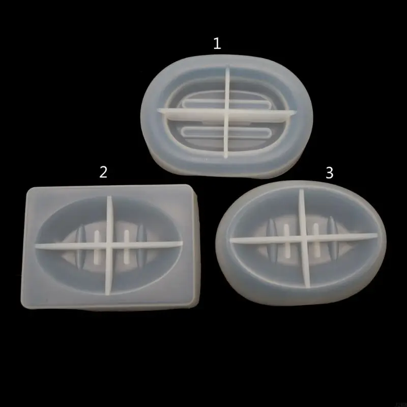 J2HB Silicone Soap Dish Molds Oval Drain Soap Box Mold Resin Soap Tray Mold