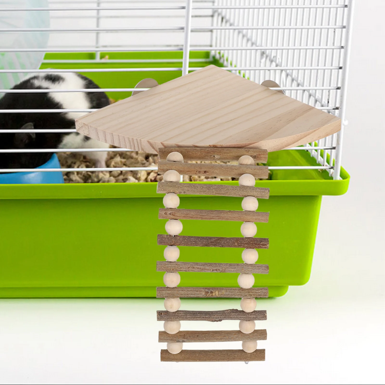 

Solid Wood Ladder Hamster Activity Structure Climbing Frames Level Platform Wooden Accessories Cages Pet Enrichment Toys Small