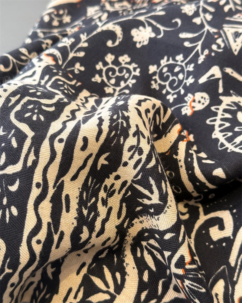 90*90cm Quadratischer Schal Baumwoll-Leinen-Optik Damen Kopftuch Schal Luxus Haarband Bedruckte Halstücher Muslimischer Hijab Bandana – Detail 14