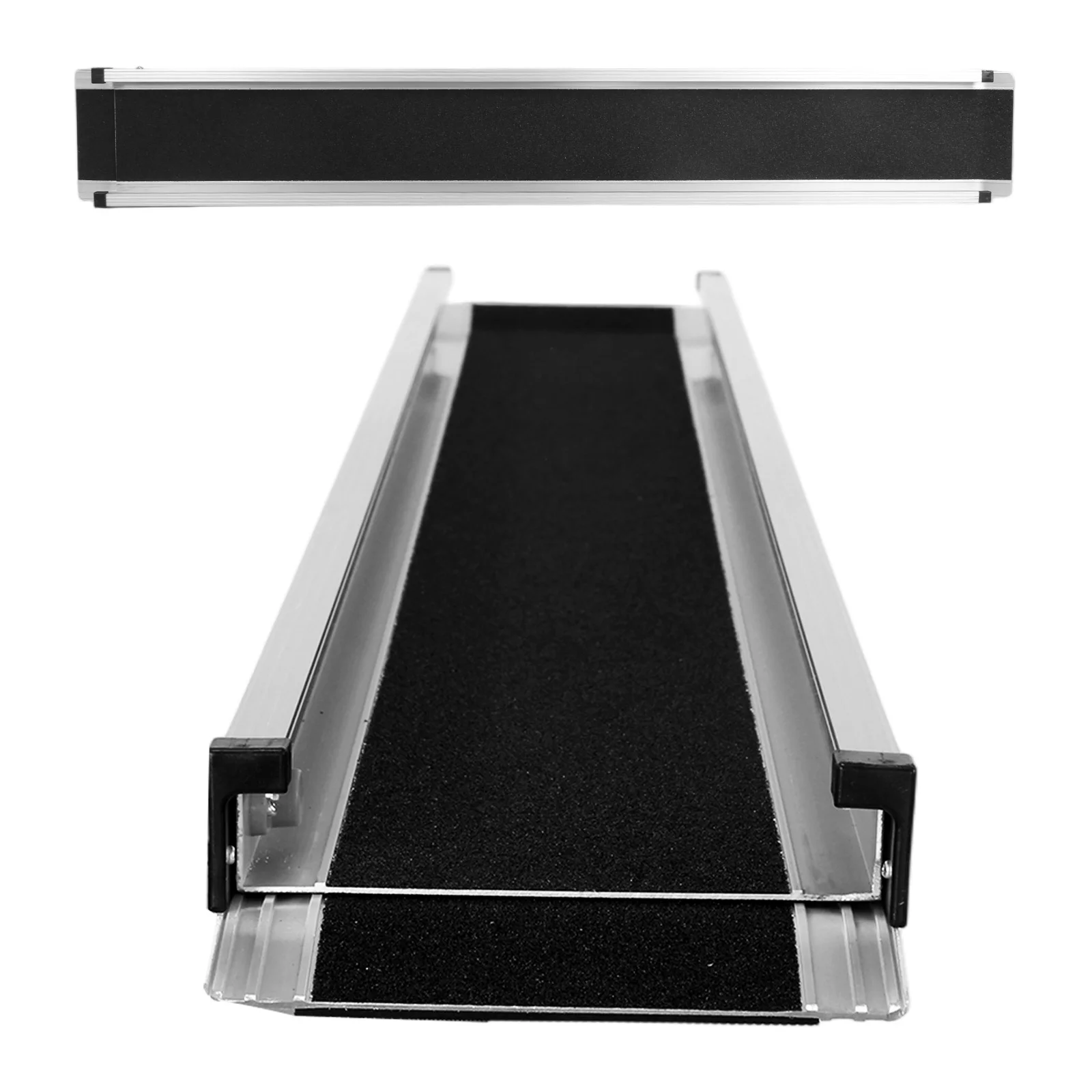 8 Feet Adjustable Threshold Wheelchair Ramp Portable Door Threshold Wheelchair Ramps Non-Slip 661 LBS Capacity for Home Doorways