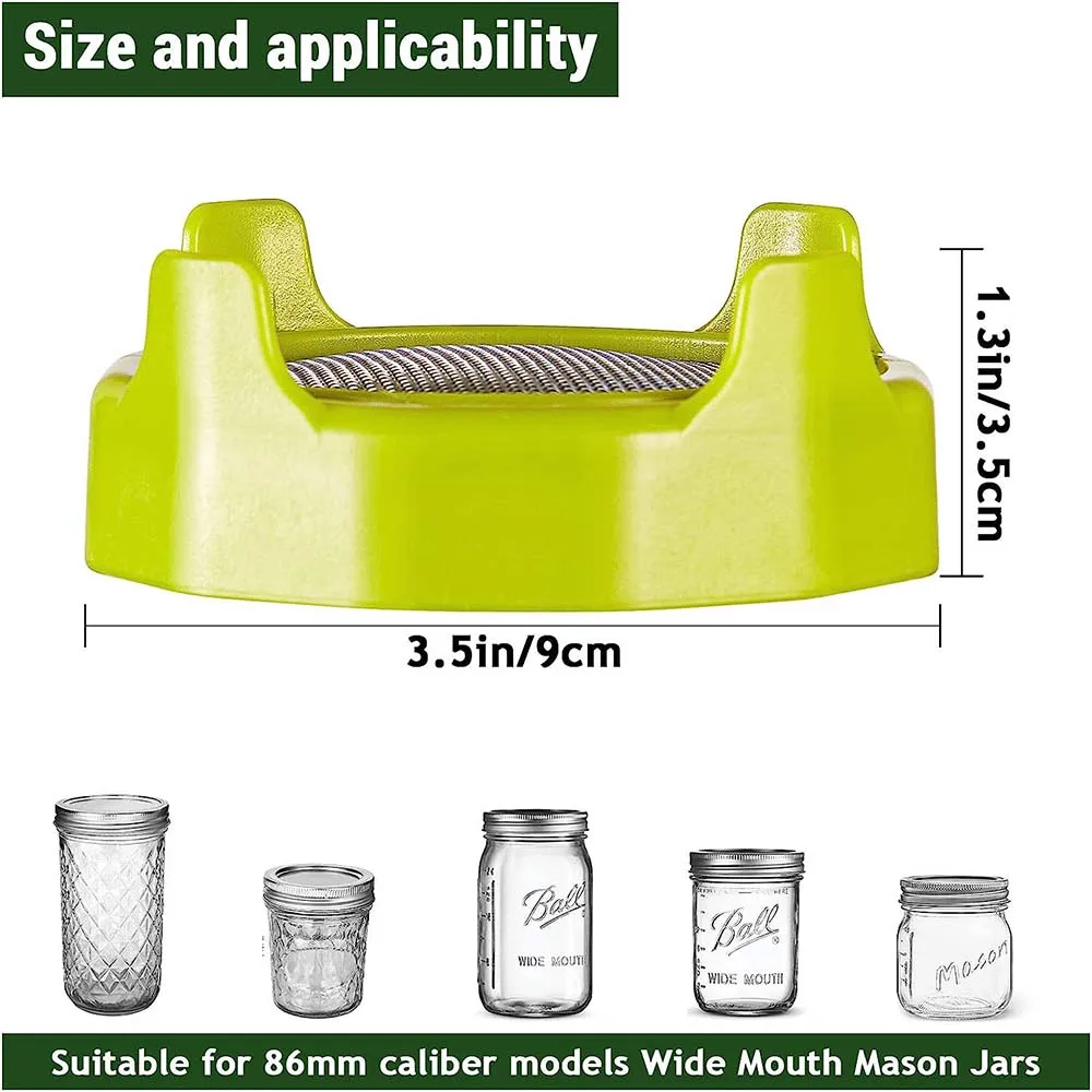 Sprouting Lids,Plastic Sprout Lid with Stainless Steel Screen for Wide Mouth Mason Jars,Germination Kit Sprouter Sprout Maker