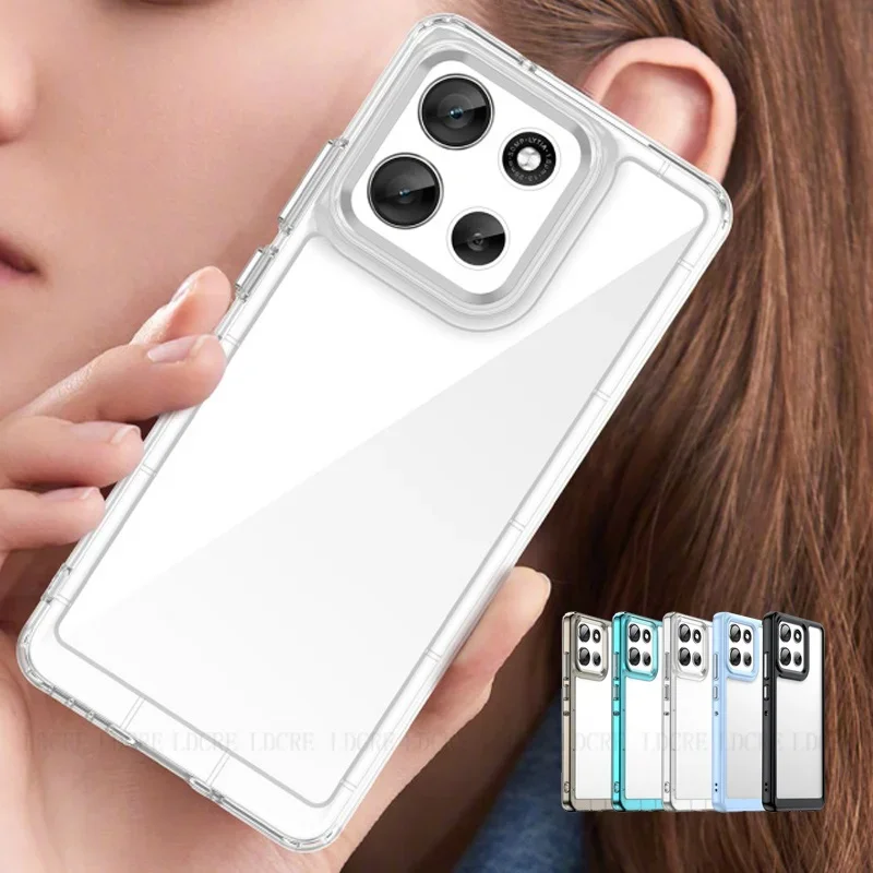 

Clear Case For Xiaomi Redmi 15C Solid Color Translucent Silicone Shockproof Lens Protector Full Cover For Xiaomi Redmi 15C