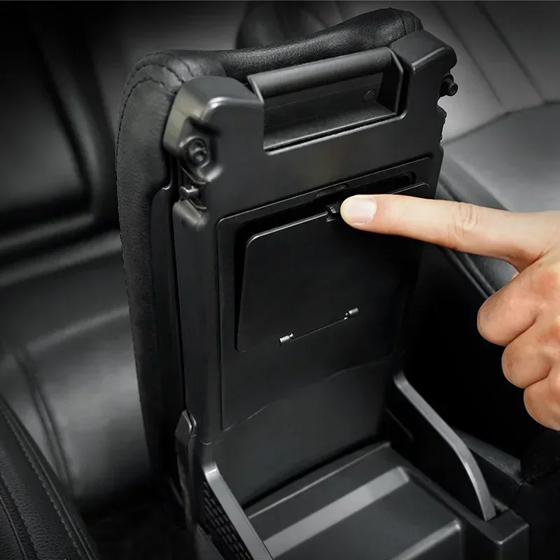 

For Honda Civic 2017-2024 ABS Black Car Center Control Armrest Box Hidden Storage Box Privacy Storage Box Car Accessories