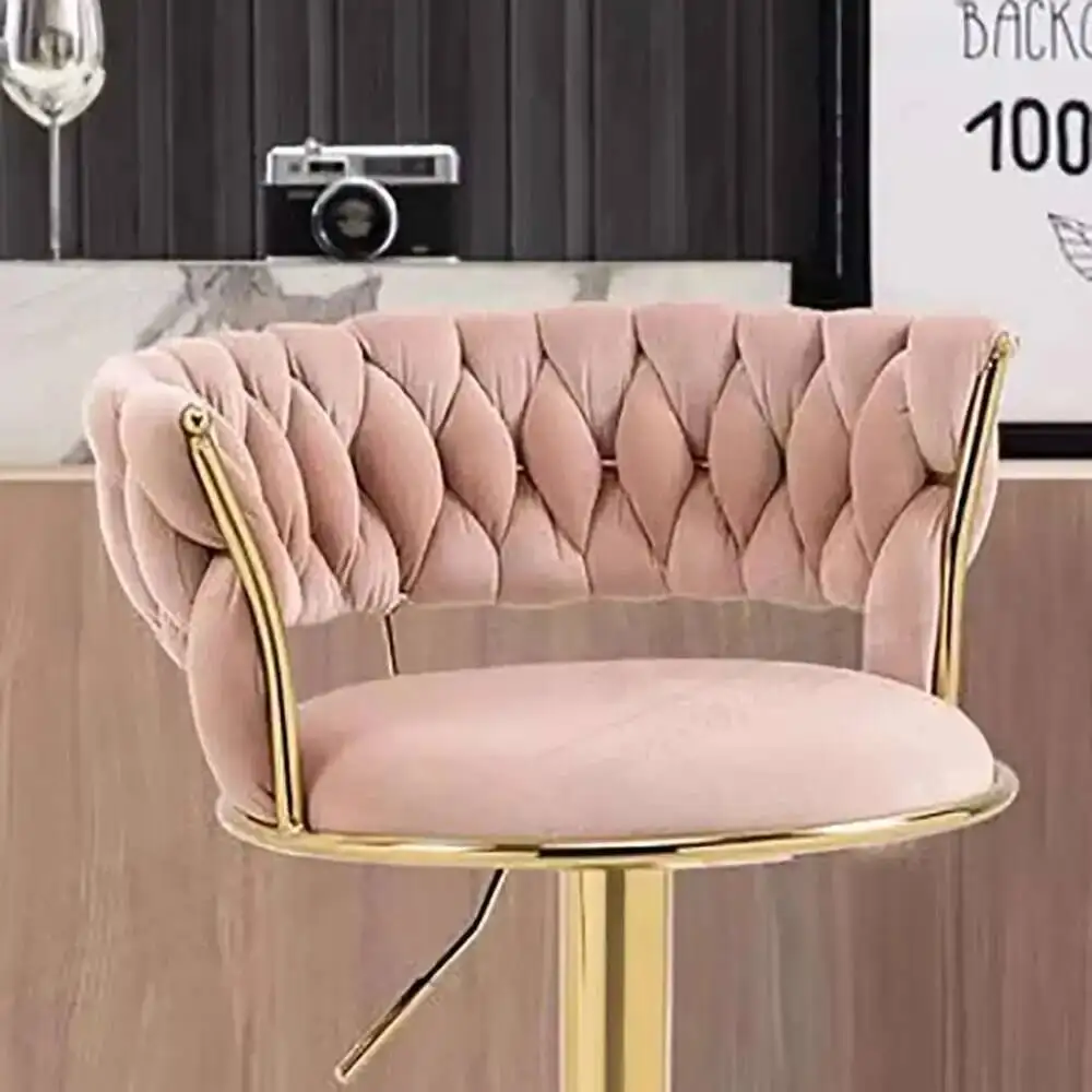

Set Of 2 Armrest Bar Chair Luxury Trendy Adjustable Height Design Bar Chair Modern Ergonomic Cadeira Living Room Furniture