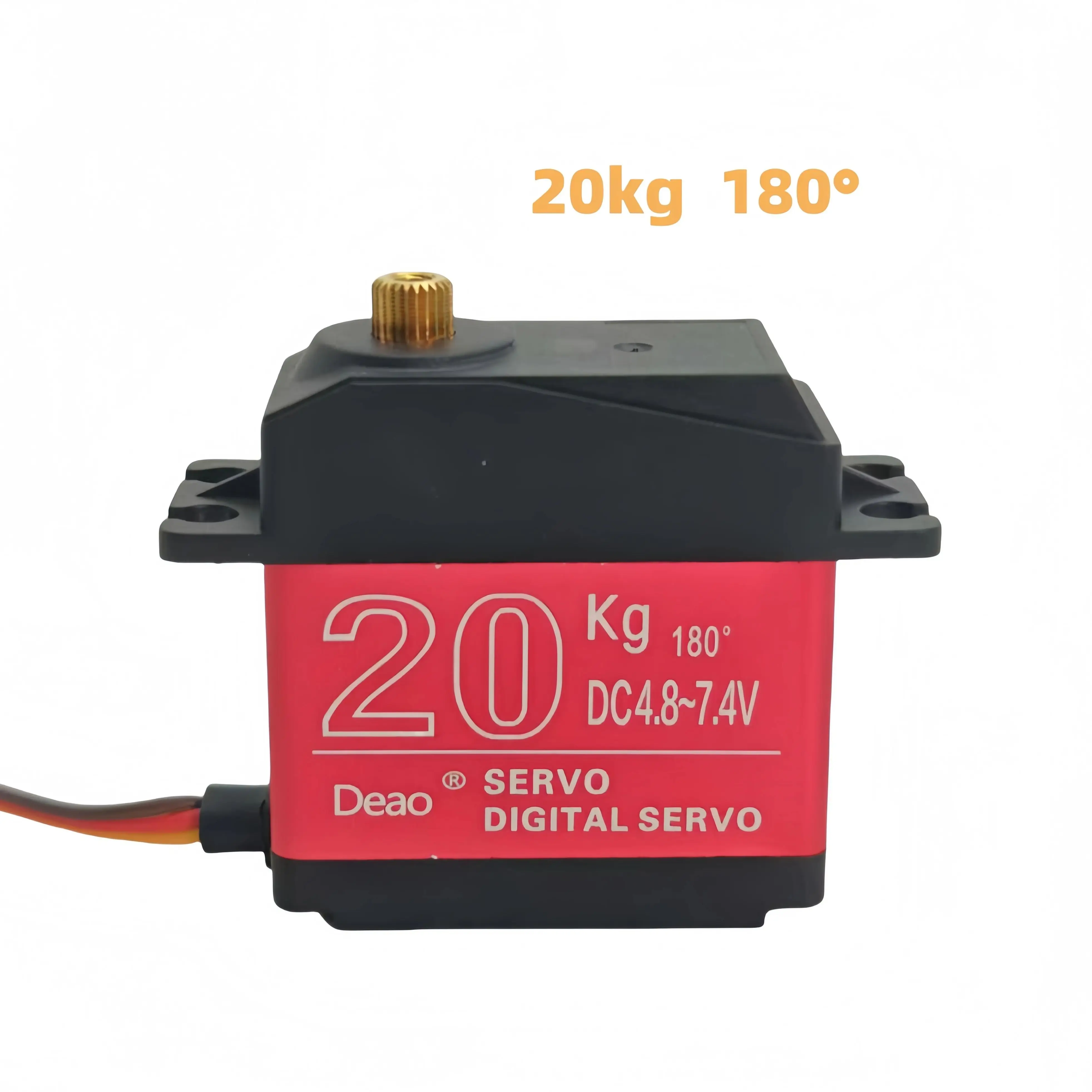 Servos à prova d'água 20kg 25kg 30kg 35kg 180 270 graus digital e servo de engrenagem de aço inoxidável à prova d'água para carro robótico