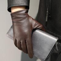 Stylish Ski Gloves Comfortable Hollow Well Sensitive Autumn Male Touch Screen Bicycle Riding Gloves  Driving Gloves Warm