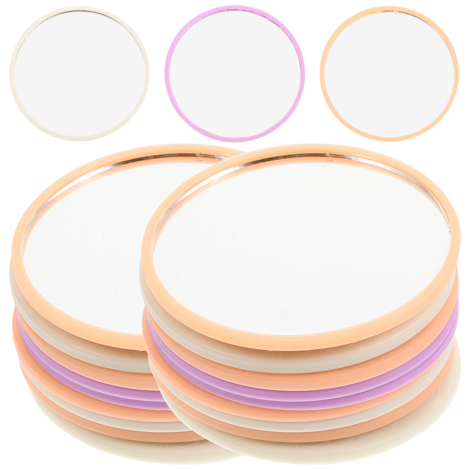 24-delige make-upspiegel voor dames, kleine handspiegel voor het controleren van lippenstift en make-up, superieure helderheid en duurzaamheid