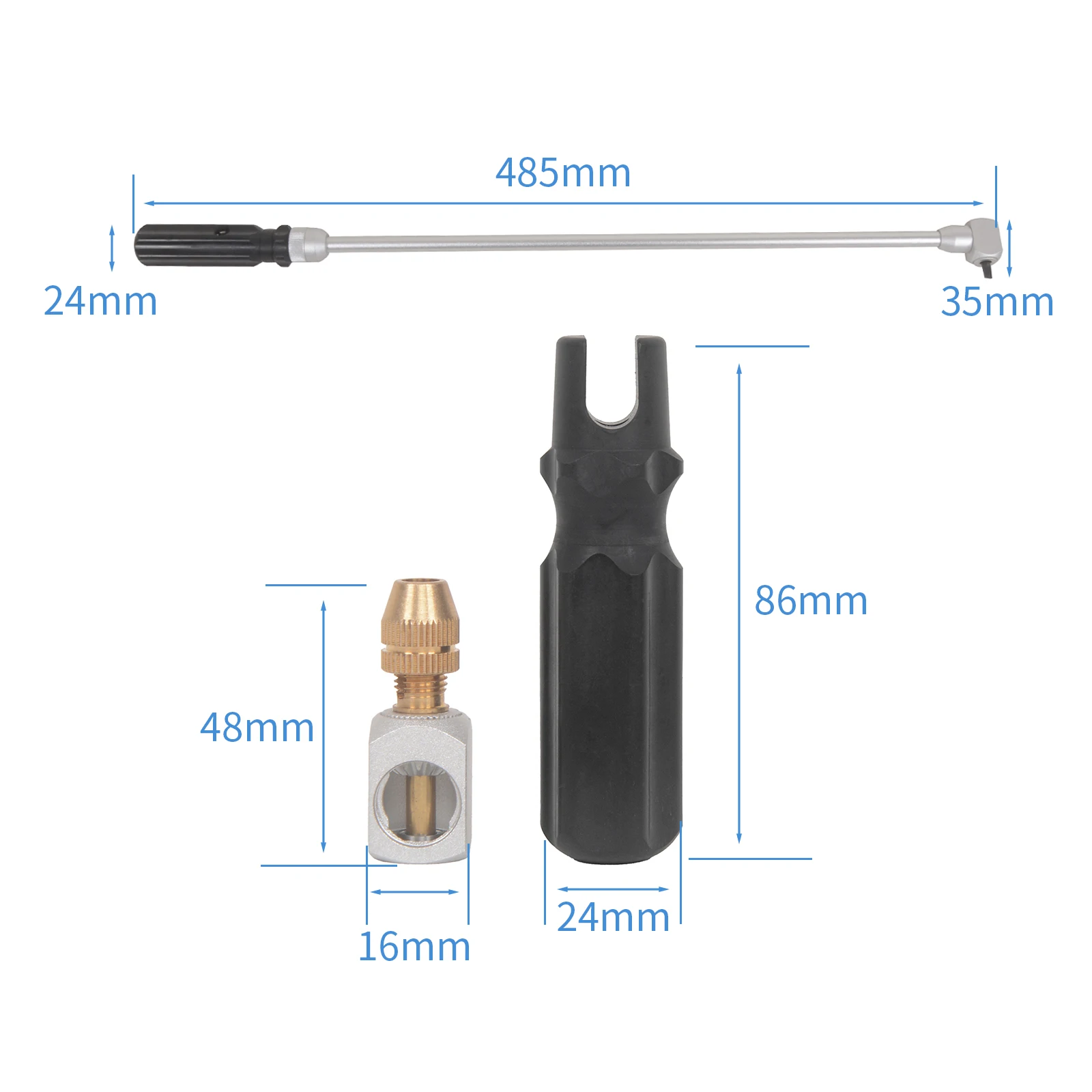 Oldbones Pilot Screw Adjusting Tool Motorcycle Carburetor Adjustment Wrench Tool Bevel Screwdriver Angle Engine Carb Tune Up