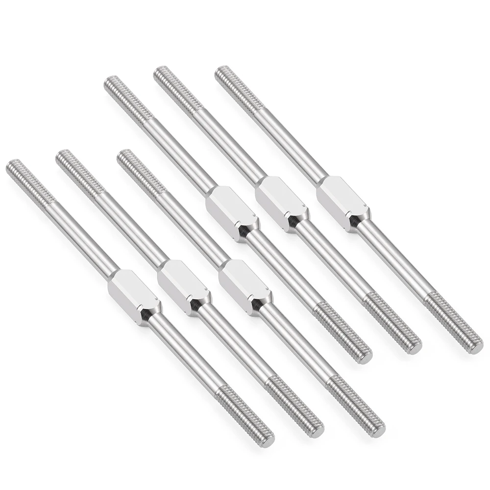AXSPEED Metal Double-end Threaded Pull Rod/Positive Reverse Thread Link Rod for Team Associated RC10SC6 1/10 RC Car upgrade Part