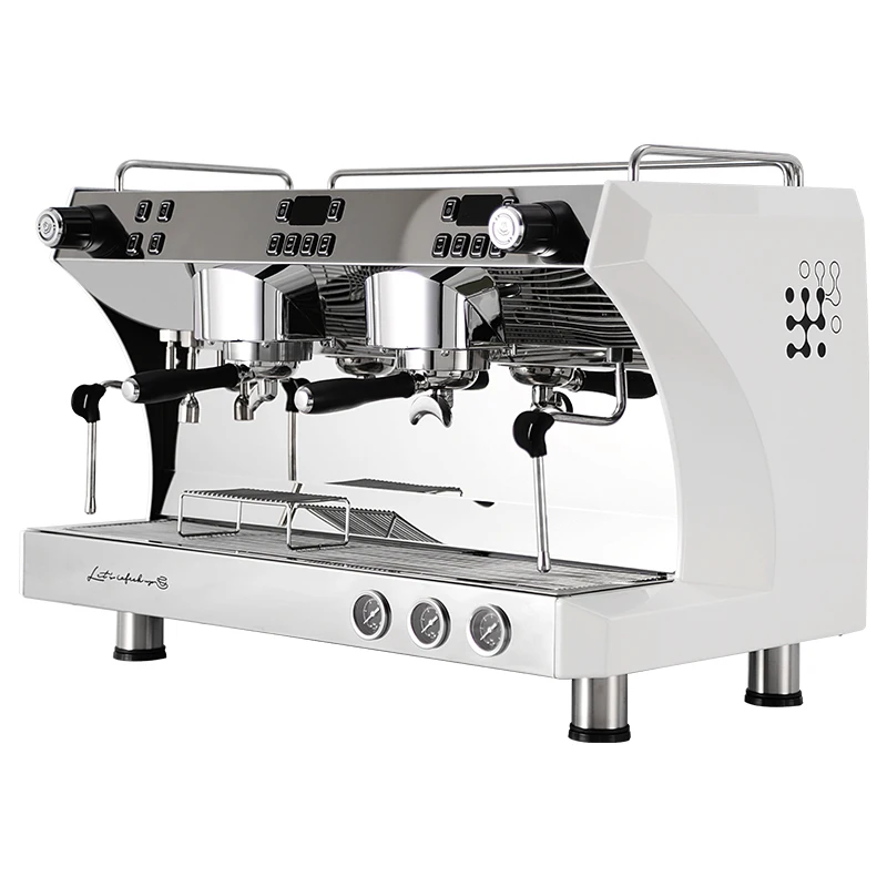 New Gemilai CRM3120C Best 2 Group Semi Automatic Commercial Espresso Coffee Machine For Shops And Cafeteras