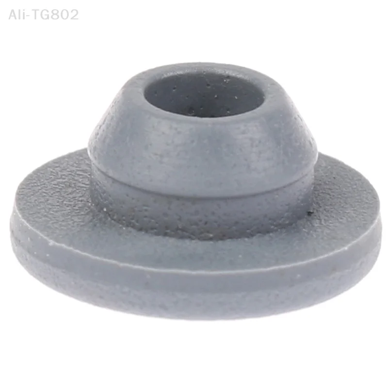 100Pcs Self-Sealing Rubber Stoppers for 13mm Glass Bottles - Injection Ports Lab Supplies