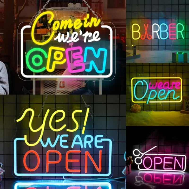 Come in We're Open Neon Signs, LED Open Neon Signs for Commercial, Store, Restaurant, Retail Store Windows Неоновая Вы