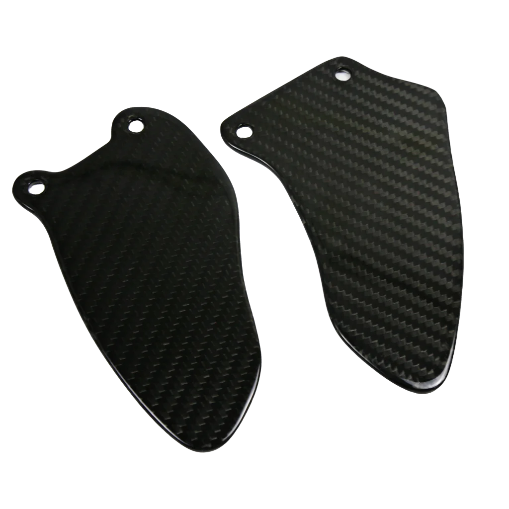 100% 3k voll trockene Kohle faser Motorrad Modifikation Zubehör Verkleidung Fersen schutz platten für Triumph Street Triple 2015-2018