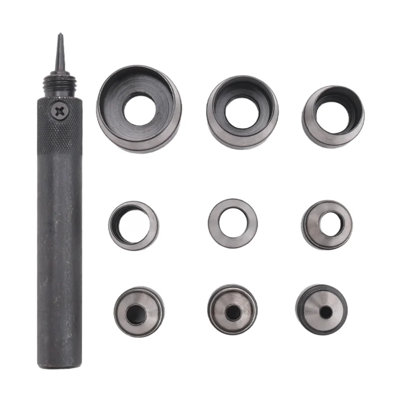 

10Pcs Heavy Duty Hollow Punch Kit Set Gasket Leather Rubber Punching Diy Leathercraft Perforating Tools Herramientas Para Cuero-