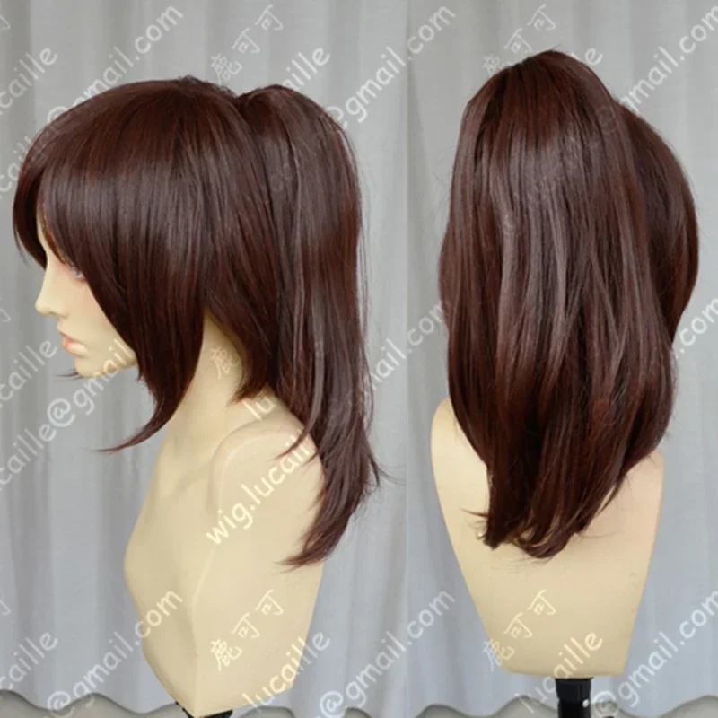 Attack on Titan Sasha Blouse Reddish-brown Hair With Ponytail Clip Heat Resistant Cosplay Costume Wig   Free Wig Cap