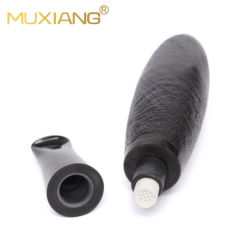 أنبوب تدخين محمول من MUXIANG أنبوب خشب برير للتبغ أنبوب هدايا قابل للفصل أنبوب سيجار على شكل طوربيد #5