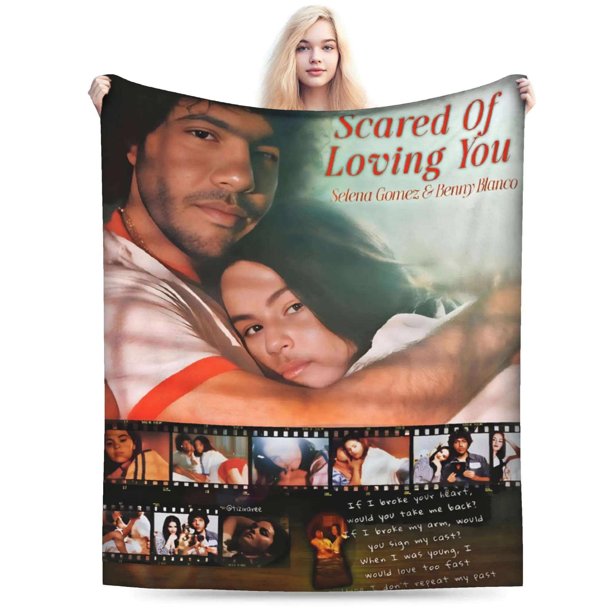 Relax Selenas Gomezs I Said I Love You First Blanket Accessories Sofa Decorative  Throw Blankets Warm Flannel for Bedroom
