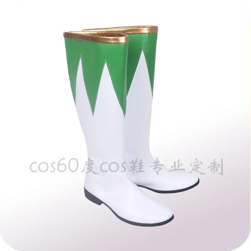 Green Rangers Tommy Cosplay Boots Christmas Halloween Shoes Green Boots