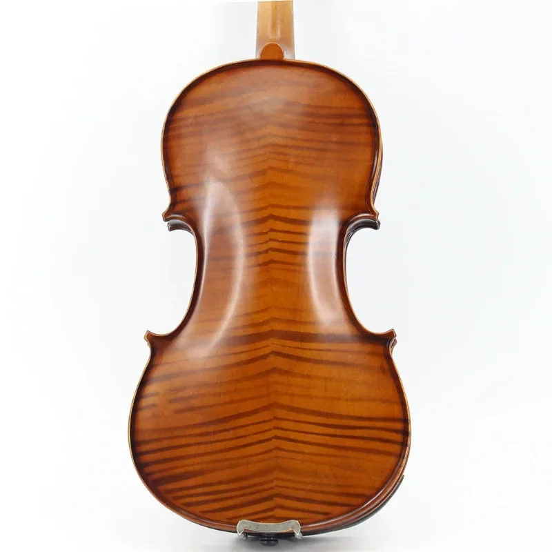 

4/4 beginner, violin, tiger skin pattern handmade solid wood practice violin