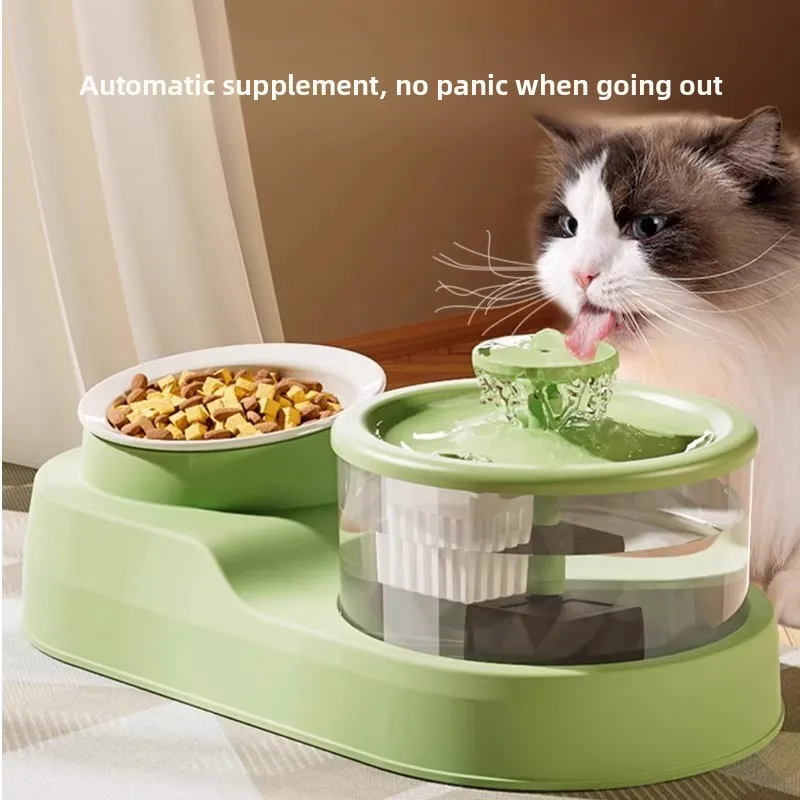 

Automatic Cat Water Fountain - Circulating Pet Drinking Bowl with Anti-Splash Design
