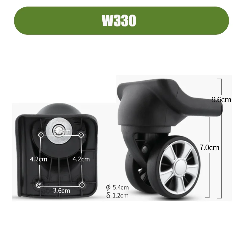 Spare Wheel Set For W330 Suitcases Silent Suitcase Wheels 360-degree Swivel Wheels Durable Travel Repair Accessories