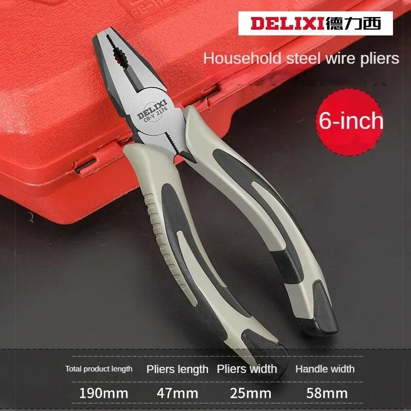 6/8-inch Sharp-nosed Pliers Universal Wire Cutters Electrician's Tools Multifunctional Pliers with Diagonal Jaws Hardware Tools