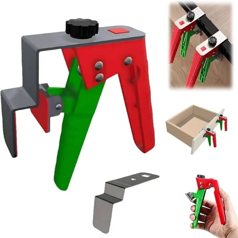 

Press Type Quick Drawer Clamp Drawer Panel Installation Clip Woodworking Panel Mounting Clip Carpentry Cabinet DIY Auxiliary Jig