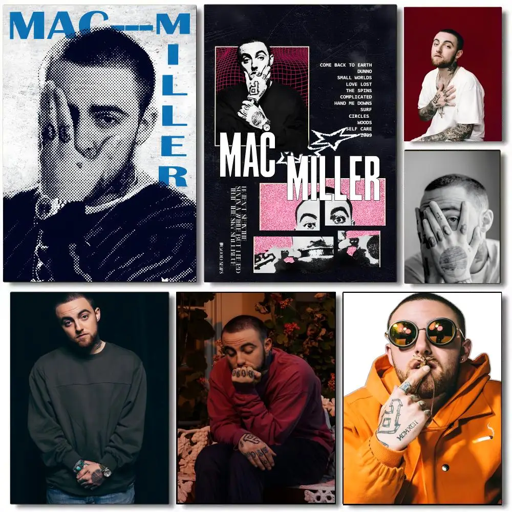 Rapper M-Mac Miller Poster Painting Prints Wall Art Picture Film Room Home Bar Cafe Decor Home Mural