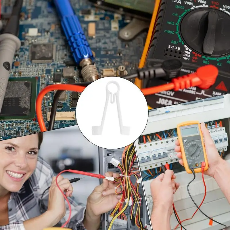 Sondas medidoras ergonómicas, Clip, multímetro, soporte de prueba, herramienta de sujeción, suministros de alimentación de prueba eléctrica, herramienta de reparación de una mano