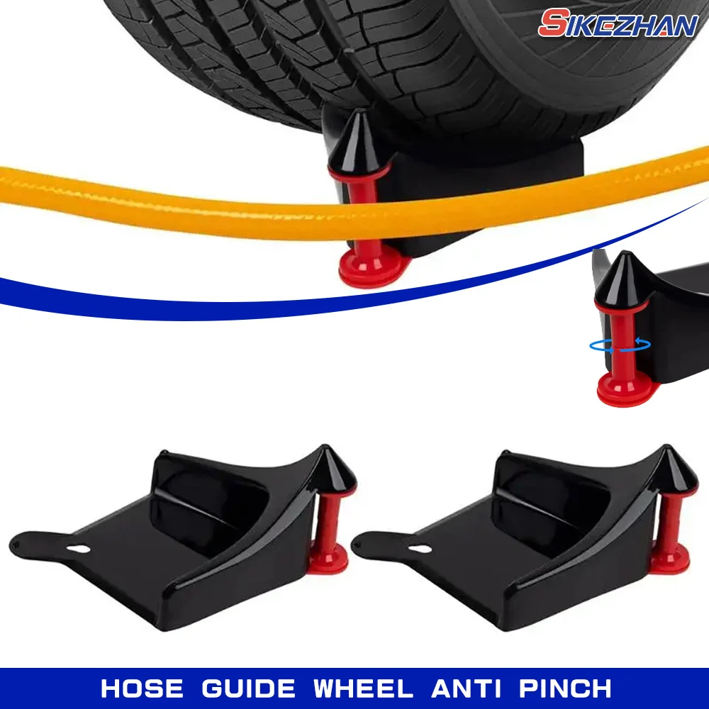 Car Wheel Hose Guide Hose Slide Tire Wedge Universal Car Wash Tool Tire Blocker Multiuse Anti-winder Wire Winder For Car Washing