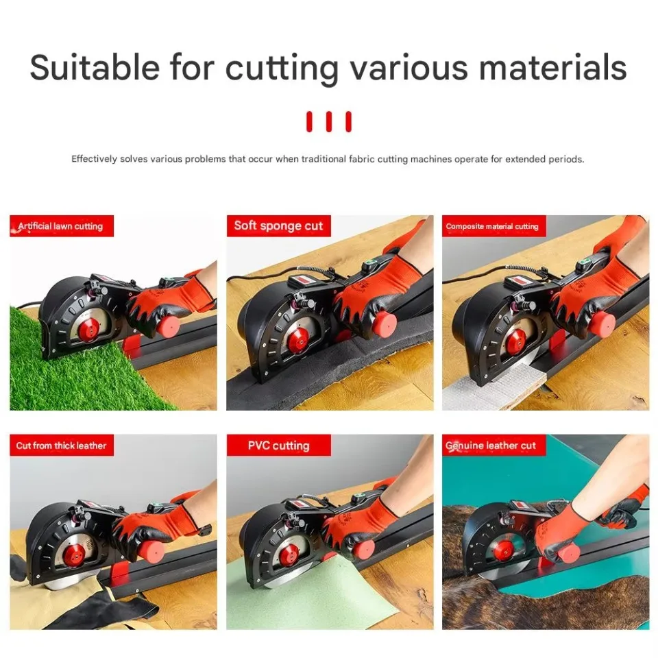 168mm Linear Track Cutting Machine, Special Cutting Equipment for Leather, Foam Mattresses, and PVC Fabric Cutting Machine