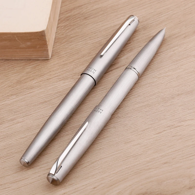 Imagem -03 - Majohn Titanium Alloy Metal Fountain Pen Tamanho Fino Ouro 14k Escritório Tinta de Escrita Comercial Papelaria Suave