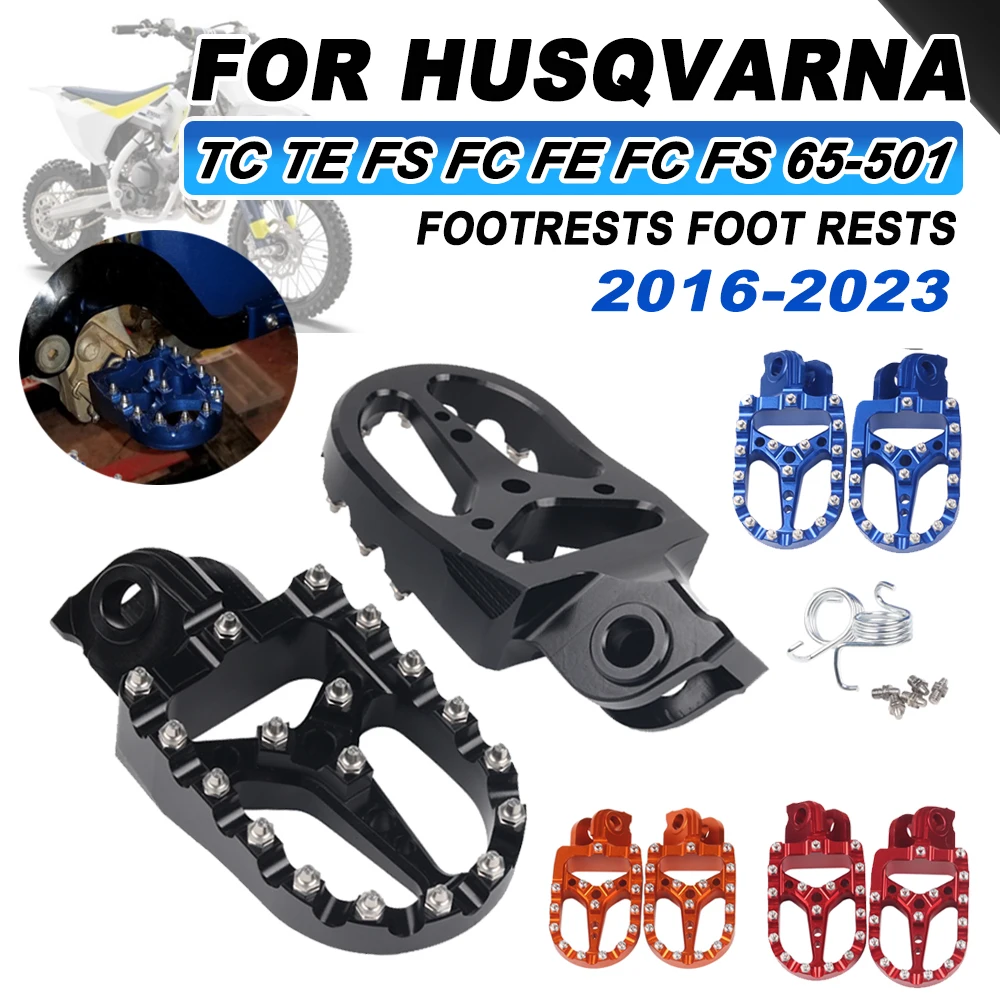 

Footrest Foot Pegs Rest Pedal For Husqvarna TE FE TC FC TX FX FS 65 85 125 150 250 300 350 390 400 450 501 Motorcycle Accessorie