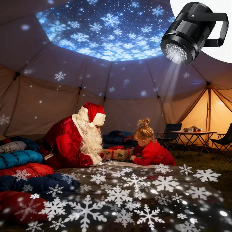 ديناميكية بيضاء ندفة الثلج ضوء الإسقاط USB بالطاقة الدورية جو احتفالي مصباح لغرفة النوم عيد الميلاد حفلة السنة الجديدة ديكور