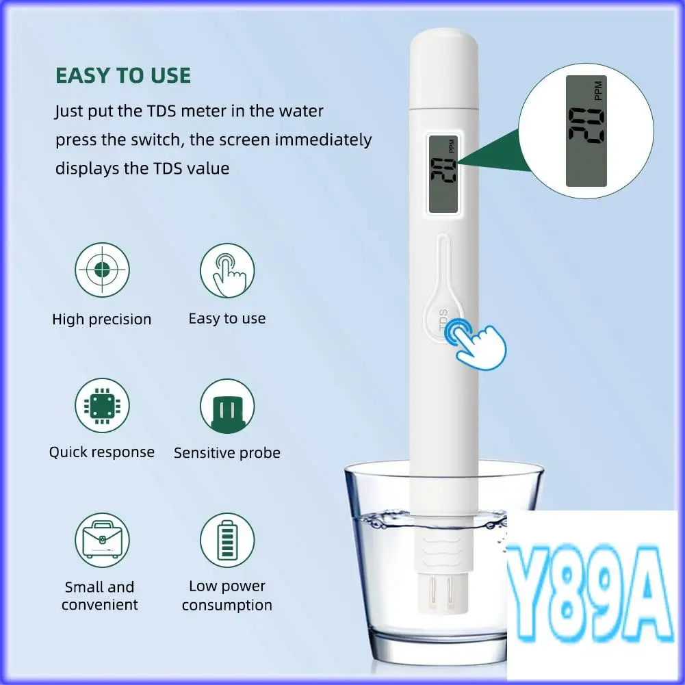 GO-TDS Meter0-9990Ppm Digital Water Quality Purity Tester Testing Pen Measure Monitor For Laboratory Aquarium Swimming Pool