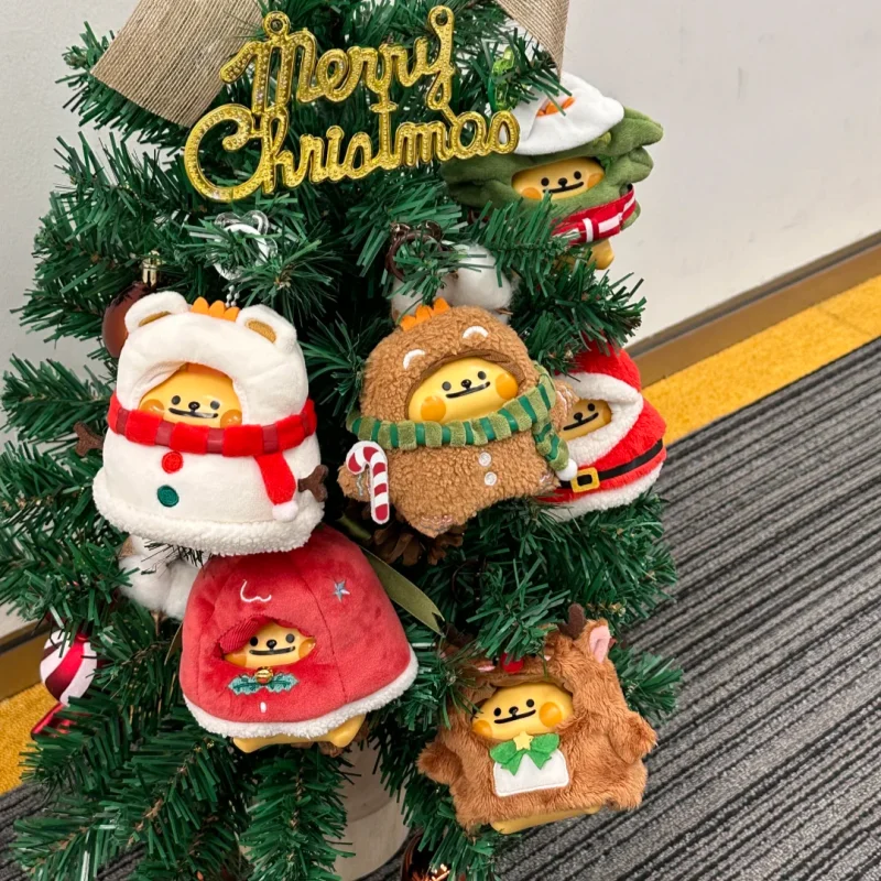 

Подлинная Kawaii BearisBug, зимний поезд, серия слепая коробка, милая сумка, подвеска, строительный блок, игрушки, украшение для рабочего стола, рождественский подарок