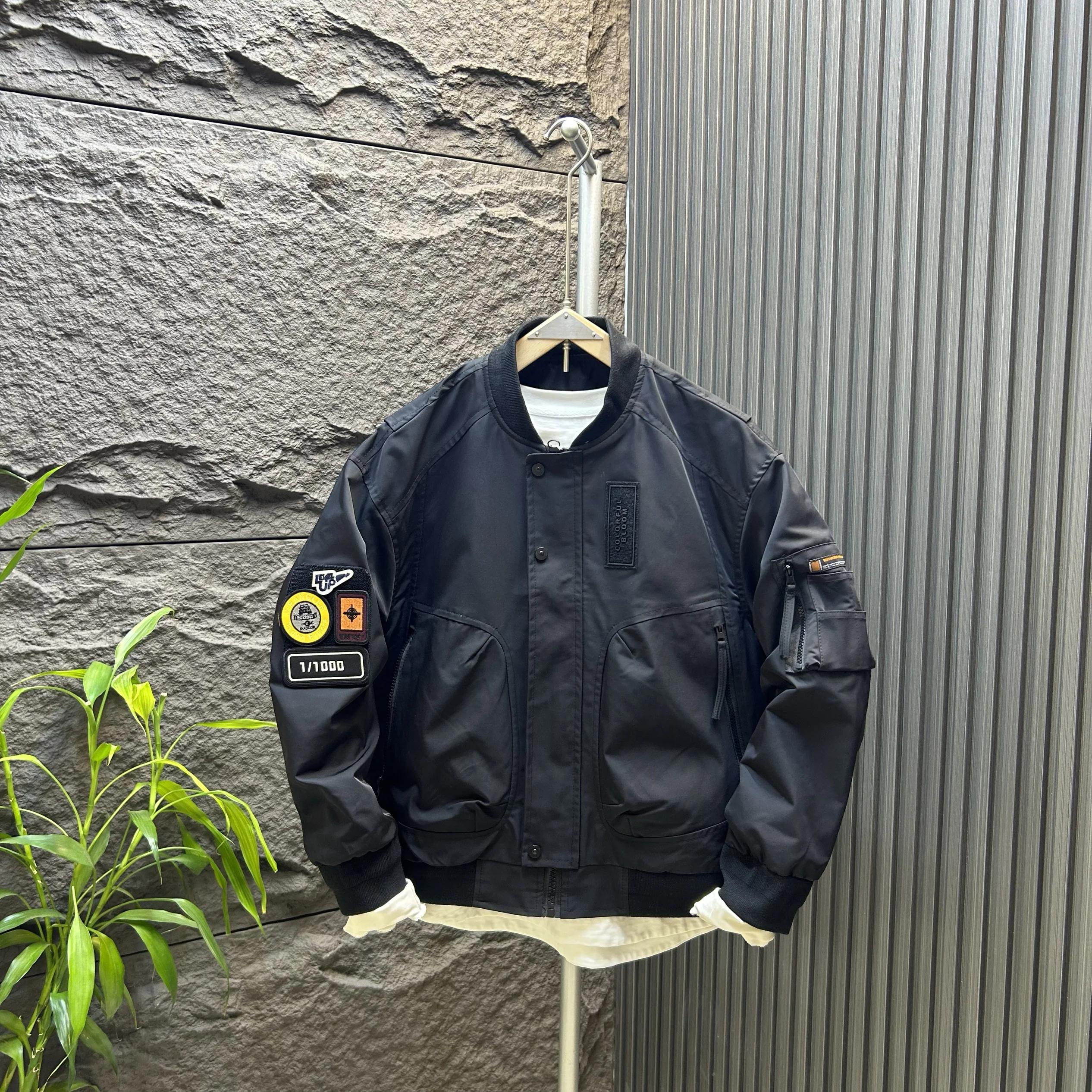 

Spring Autumn New Sle Baseball Jaet Men's Versatile American Pilot Jaet Youth Trend Outerwear Windproof Zipper Closure