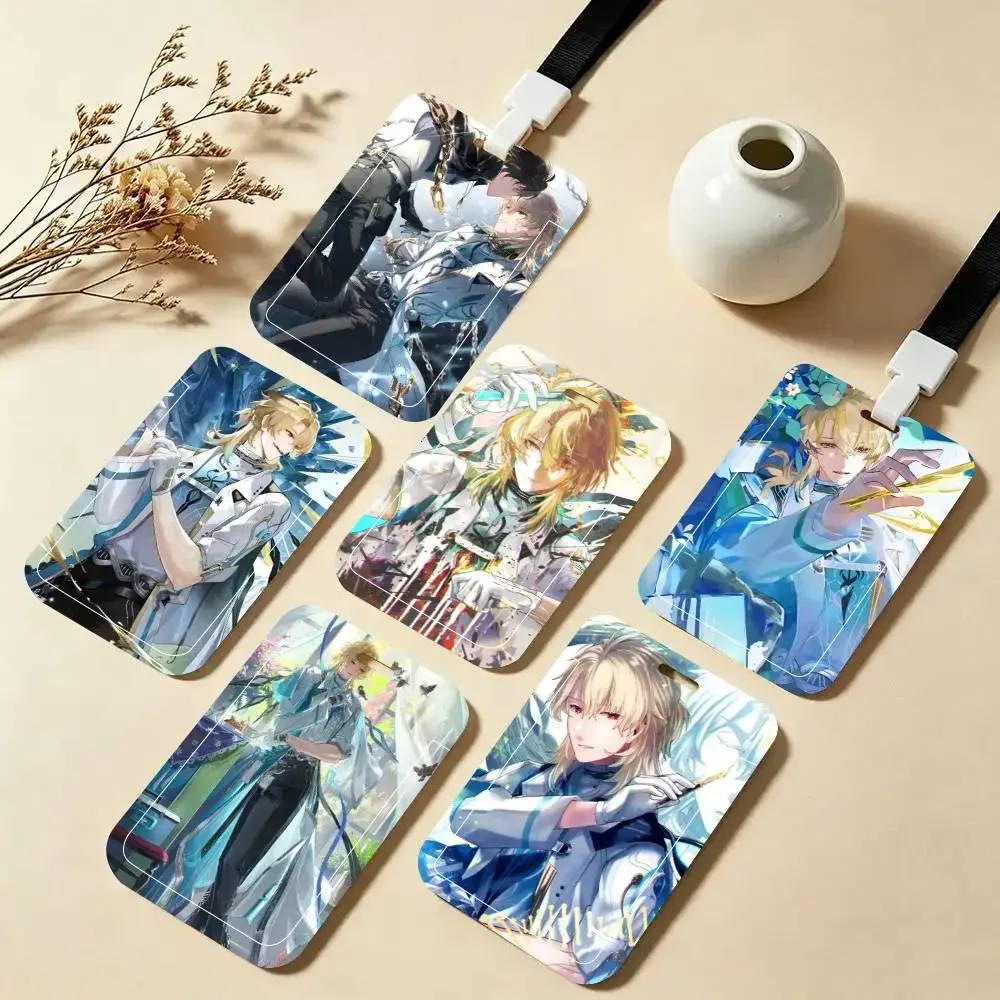 Wuthering Waves Luuk Hcrsscn Game ID Card Holder Neck Strap Pendant Door Badge Holder Lanyards Keychain Work Credential