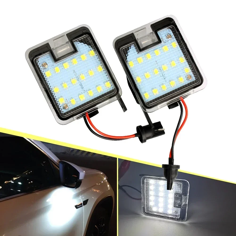 For Ford SMax CMax Kuga Escape Monde 4 Focus 3 Grand 2 Accessories Car Puddle Lamps Canbus Led Under Side Mirror Light view 3
